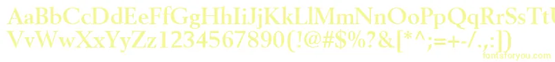 CortexSsiBold Font – Yellow Fonts on White Background