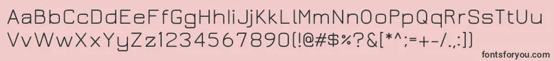 Jurabook Font – Black Fonts on Pink Background