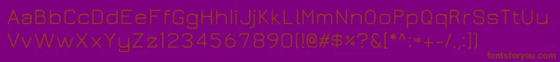 Jurabook Font – Brown Fonts on Purple Background