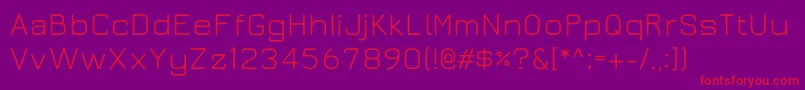 Jurabook Font – Red Fonts on Purple Background