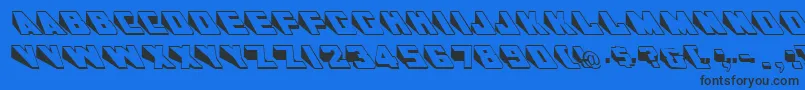 GeWedgie Font – Black Fonts on Blue Background