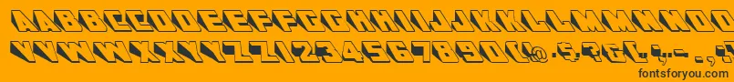 GeWedgie Font – Black Fonts on Orange Background