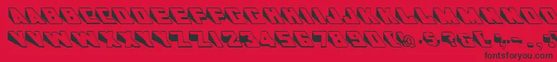 GeWedgie Font – Black Fonts on Red Background