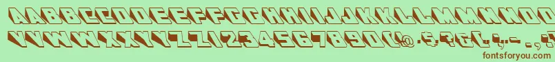 GeWedgie Font – Brown Fonts on Green Background