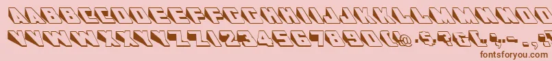 GeWedgie Font – Brown Fonts on Pink Background