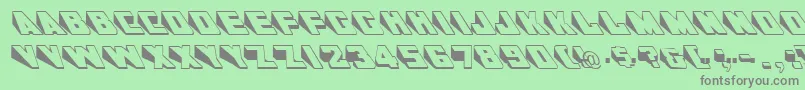 GeWedgie Font – Gray Fonts on Green Background