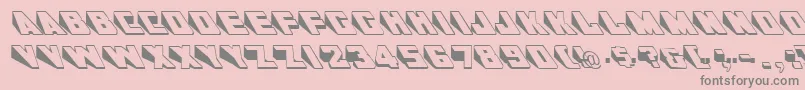 GeWedgie Font – Gray Fonts on Pink Background