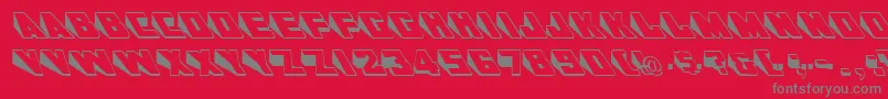 GeWedgie Font – Gray Fonts on Red Background