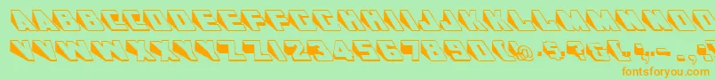 GeWedgie Font – Orange Fonts on Green Background