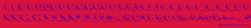 GeWedgie Font – Purple Fonts on Red Background