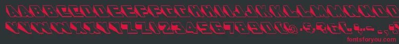 GeWedgie Font – Red Fonts on Black Background