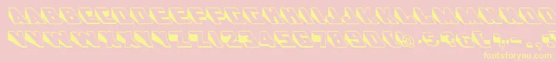 GeWedgie Font – Yellow Fonts on Pink Background