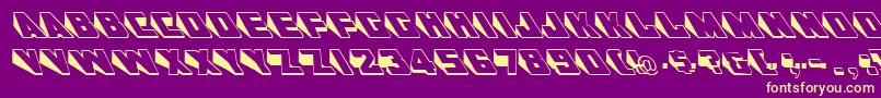 GeWedgie Font – Yellow Fonts on Purple Background
