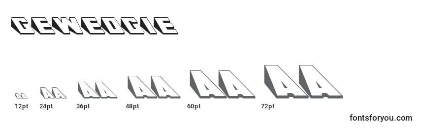GeWedgie Font Sizes