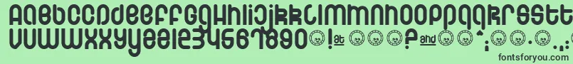 Schmotto-fontti – mustat fontit vihreällä taustalla