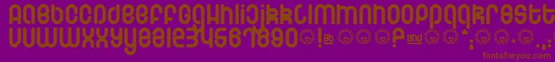 Шрифт Schmotto – коричневые шрифты на фиолетовом фоне
