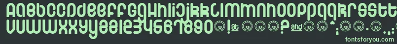 Schmotto-fontti – vihreät fontit mustalla taustalla