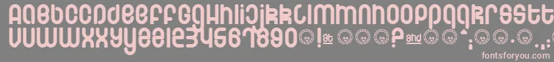 Schmotto-fontti – vaaleanpunaiset fontit harmaalla taustalla