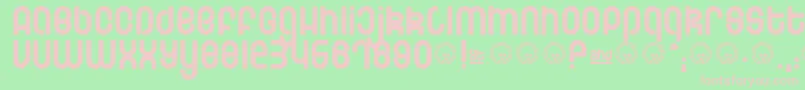 Шрифт Schmotto – розовые шрифты на зелёном фоне