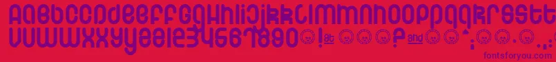 fuente Schmotto – Fuentes Moradas Sobre Fondo Rojo