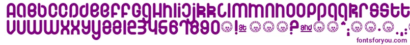 Schmotto-fontti – violetit fontit valkoisella taustalla