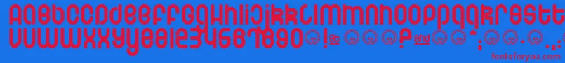 Schmotto-fontti – punaiset fontit sinisellä taustalla
