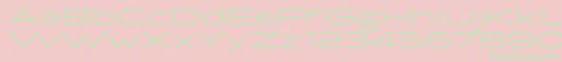 BrillerLight Font – Green Fonts on Pink Background