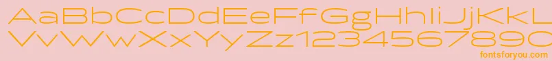 BrillerLight Font – Orange Fonts on Pink Background