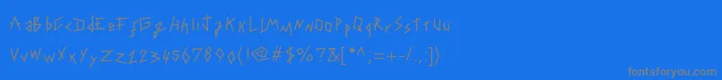 Подробнее о шрифте Tapingyourhand Шрифт Tapingyourhand – серые шрифты на синем фоне