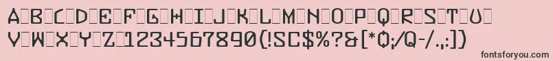 fuente BuzzerThreeLetPlain.1.0 – Fuentes Negras Sobre Fondo Rosa