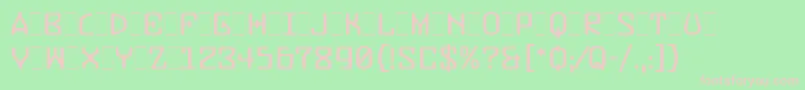 BuzzerThreeLetPlain.1.0 Font – Pink Fonts on Green Background