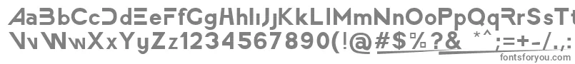 Шрифт AmericaFasterRegular – серые шрифты на белом фоне