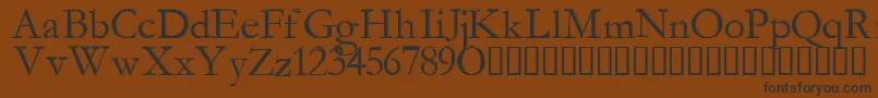ManaMana-fontti – mustat fontit ruskealla taustalla