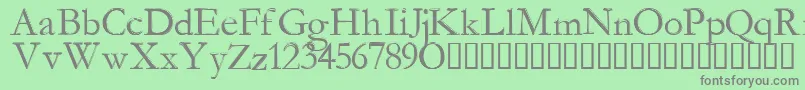 ManaMana Font – Gray Fonts on Green Background