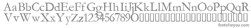 フォントManaMana – 白い背景に灰色の文字