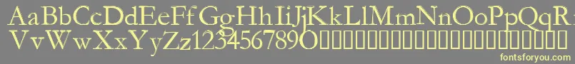 ManaMana-Schriftart – Gelbe Schriften auf grauem Hintergrund