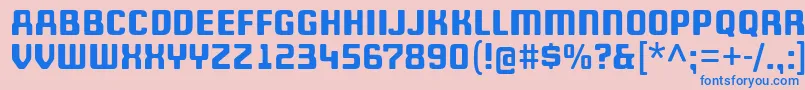 fuente WheatonCapitals – Fuentes Azules Sobre Fondo Rosa