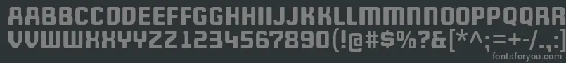 WheatonCapitals Font – Gray Fonts on Black Background