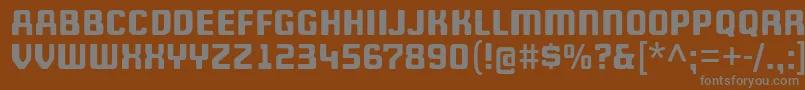 WheatonCapitals Font – Gray Fonts on Brown Background