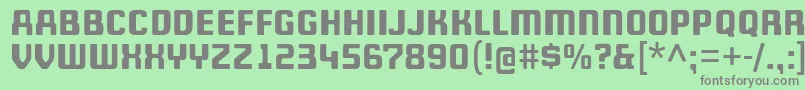 Шрифт WheatonCapitals – серые шрифты на зелёном фоне