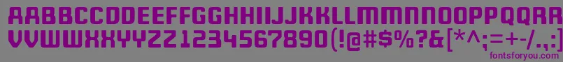 WheatonCapitals-Schriftart – Violette Schriften auf grauem Hintergrund