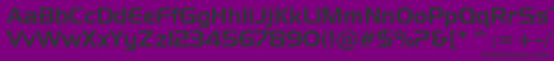Handgotn Font – Black Fonts on Purple Background