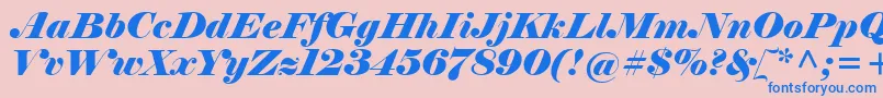 fuente ElephantItalic – Fuentes Azules Sobre Fondo Rosa