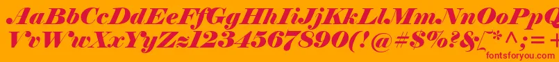 ElephantItalic Font – Red Fonts on Orange Background