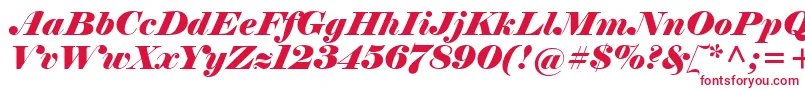 フォントElephantItalic – 赤い文字