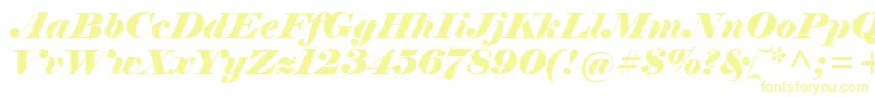 Шрифт ElephantItalic – жёлтые шрифты