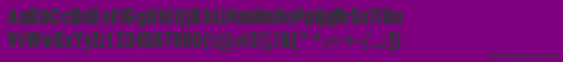 PlakatdbNormal Font – Black Fonts on Purple Background