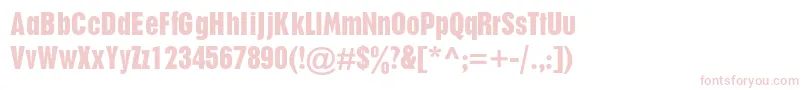 PlakatdbNormal Font – Pink Fonts on White Background