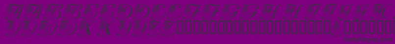 LmsForPrincessJulie Font – Black Fonts on Purple Background