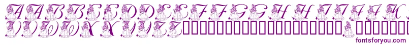 フォントLmsForPrincessJulie – 紫色のフォント
